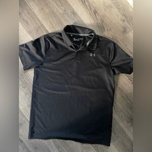 Under Armour youth Black Polo Shirt
